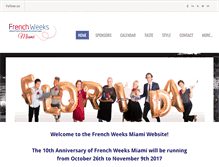Tablet Screenshot of frenchweeksmiami.com
